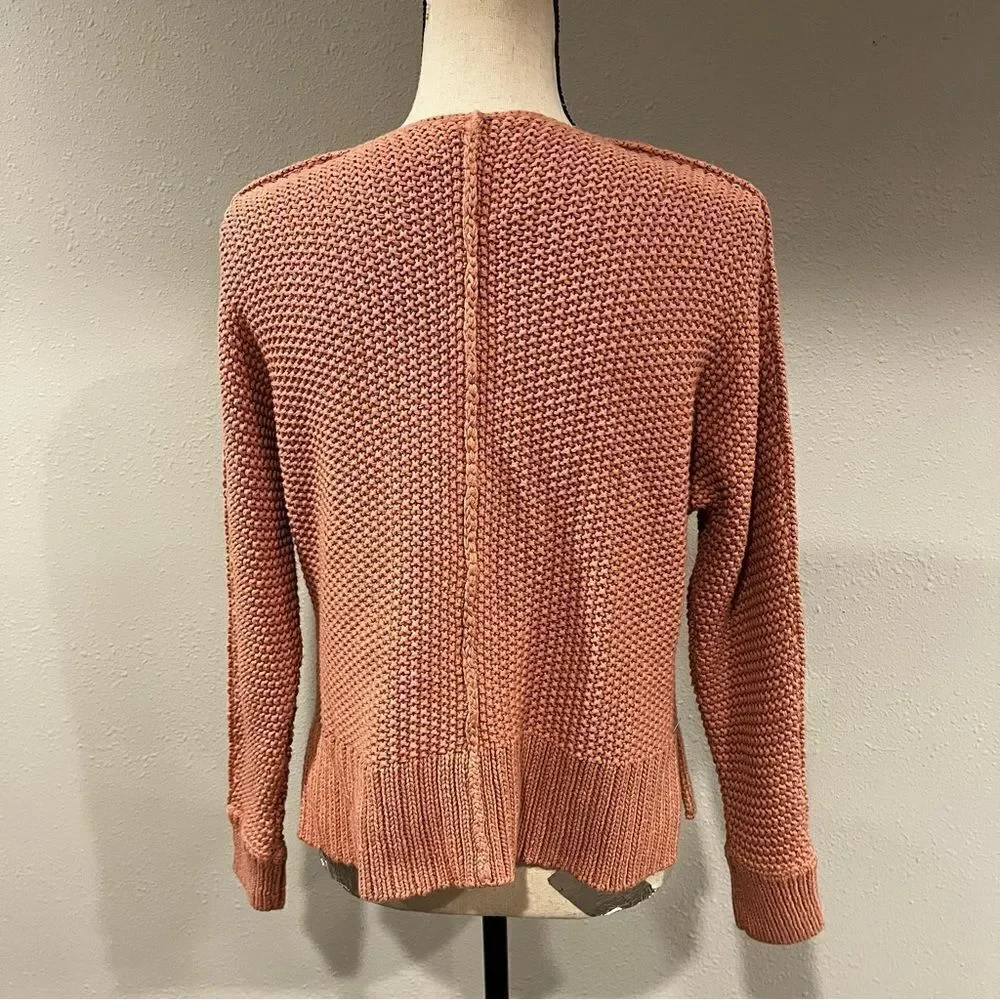 Lucky Brand chunky knit oversized v-neck sweater‎